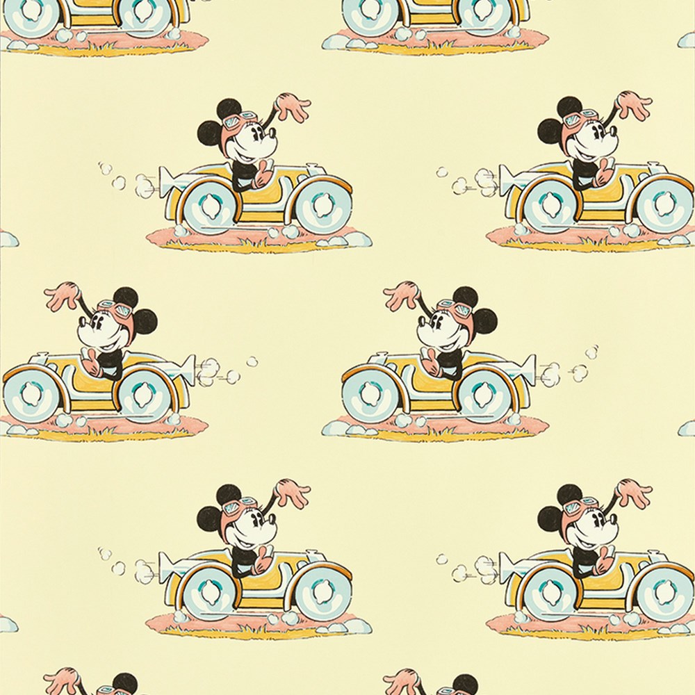 Minnie on the Move Wallpaper 217269 by Disney Home x Sanderson in Sherbet